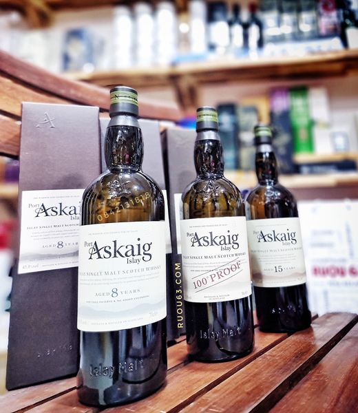 rượu Port Askaig 8 năm 15 năm 100 proof